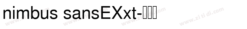 nimbus sansEXxt字体转换